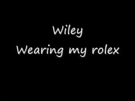 wearing my rolex song lyrics